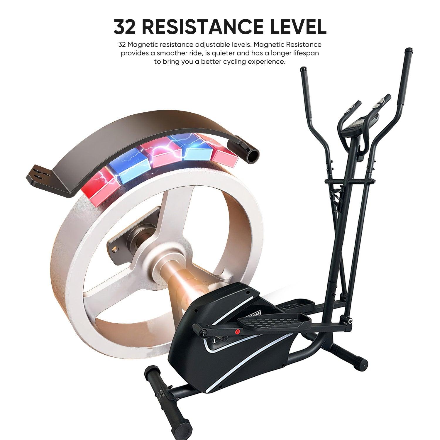 JC Buckman V-Step Elliptical Training Machine | 32-Level Magnetic ...