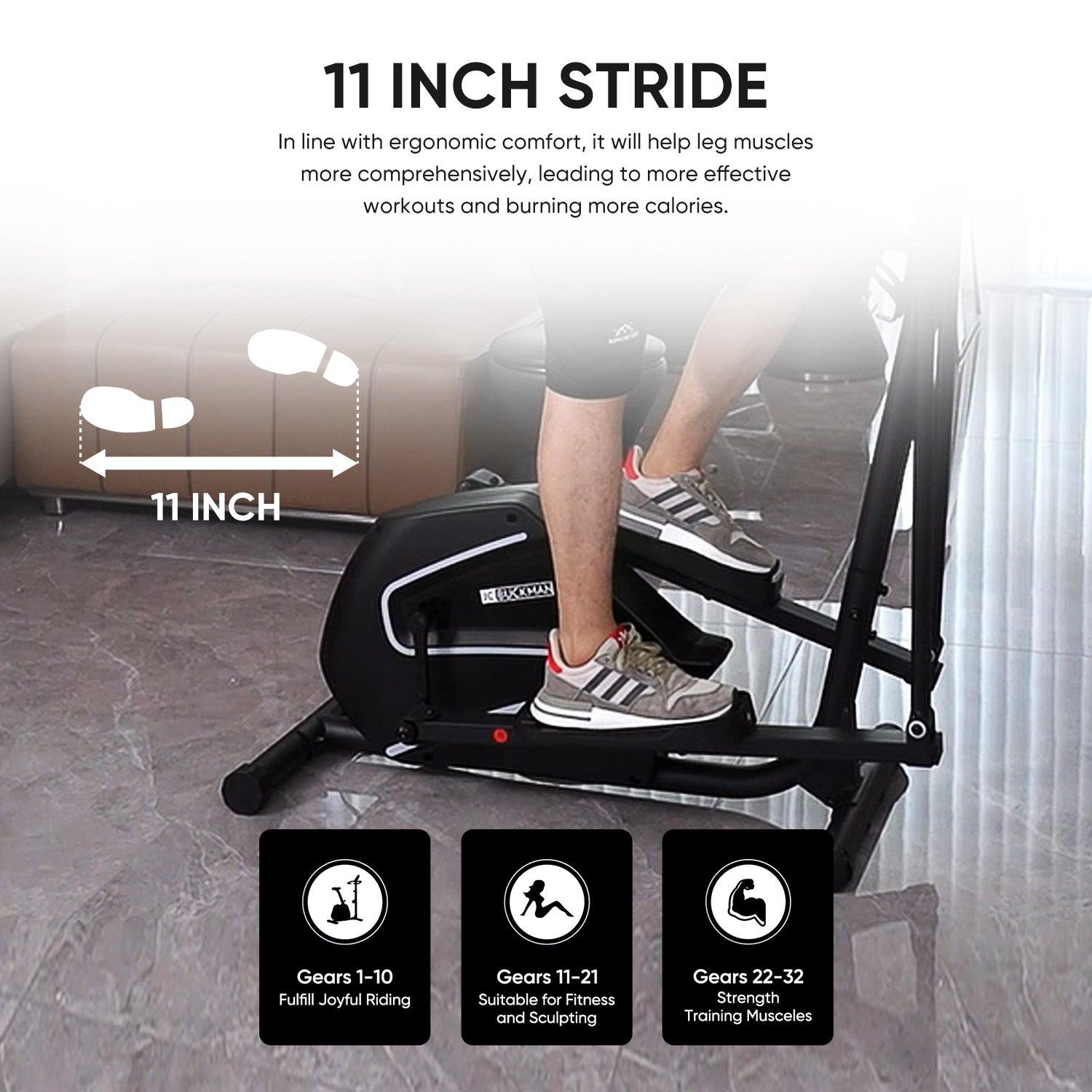 JC Buckman V-Step Elliptical Training Machine | 32-Level Magnetic ...